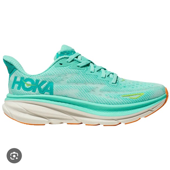 Hoka Shoes - Hoka Clifton 9 Seafoam / Aqua Breeze